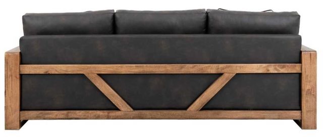 International Furniture Direct Ancora Brown/Stained Brown Upholstered Sofa-4