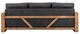 International Furniture Direct Ancora Brown/Stained Brown Upholstered Sofa-4