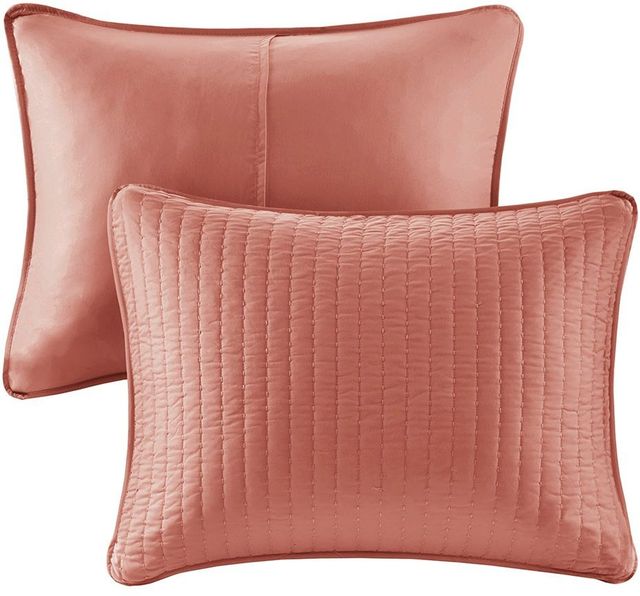 Olliix by Madison Park Coral Full/Queen Keaton Reversible Coverlet Set-1