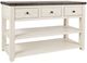 Jofran Inc. Madison County Barnwood Console Table with Vintage White Base-0