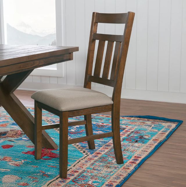 Powell® Turino Beige/Rustic Umber Side Chair-1