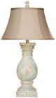 H & H Lamp Blue Distressed Lamp-0