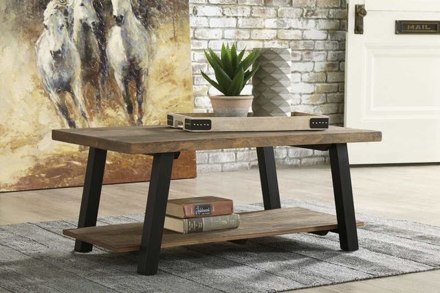 Signature Design by Ashley® Chanzen 2-Piece Black/Brown Living Room Table Set-3