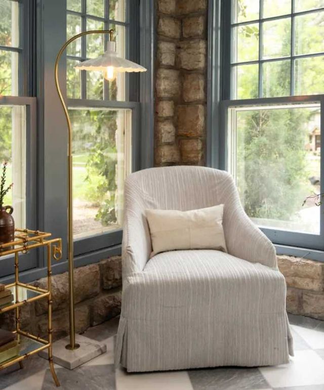 Stylecraft Penelope Brass Floor Lamp-2