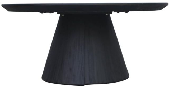 Nest Home Collections Alex Matte Black Round Coffee Table-1