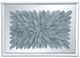 A & B Home Gray/Silver Paper Feather Shadow Box Wall Decor-1