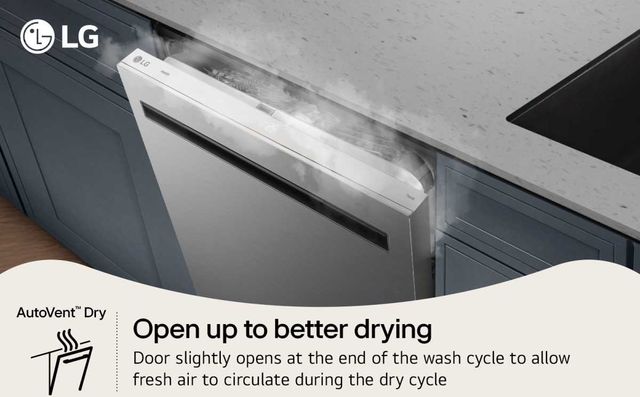 LG 24" PrintProof™ Stainless Steel Top Control Built-In Dishwasher with 1 Hour Wash and Dry-3