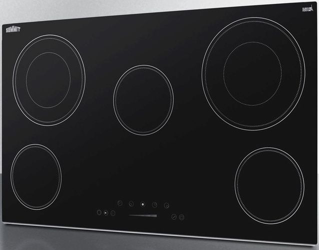 Summit® 36" Black Electric Cooktop-3