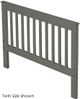 Crate Designs™ Furniture Graphite Twin Mission Style Headboard-0