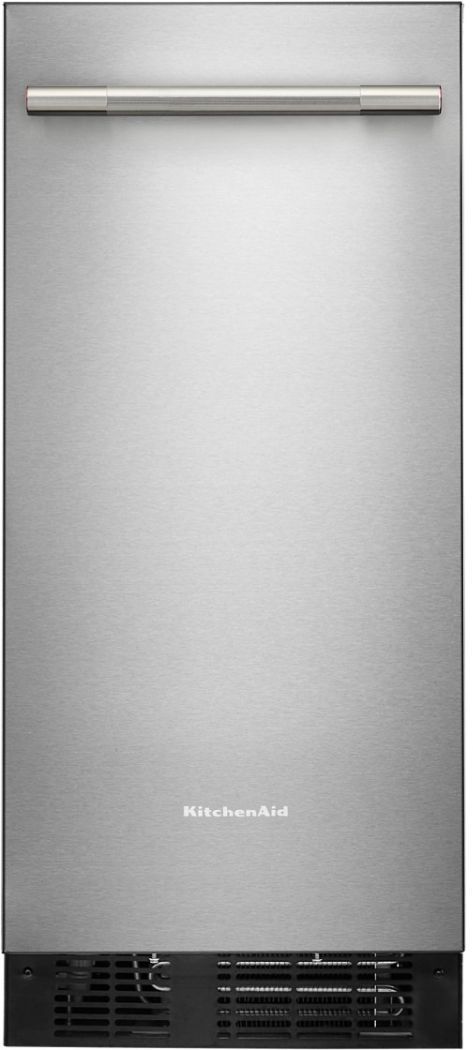 KitchenAid® 15” 25 lb. PrintShield™ Stainless Steel Ice Maker-0