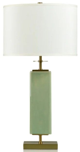Stylecraft Dann Foley Lifestyle Melon Green Crackled and Glazed Table Lamp-0