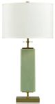Stylecraft Dann Foley Lifestyle Melon Green Crackled and Glazed Table Lamp-0