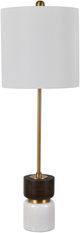 Crestview Collection Miles Marble Stick Lamp-0