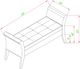 Brassex Inc. Espresso Accent Bench-1
