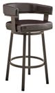 Armen Living Cohen Black/Brown 26" Swivel Bar Stool-0