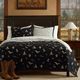 HiEnd Accents Conversation Reversible 3-Piece Deep Black/Warm Cream King Bedding Bundle-1