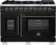 FORNO® Capriasca Series Alta Qualita 48" Black Pro Style Gas Range-0