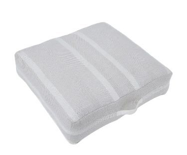 Renwil® Rousseau Ivory/Light Gray Pouf