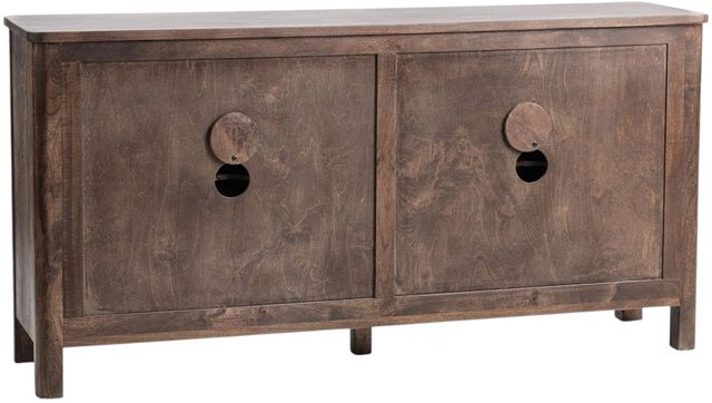 Classic Home Lina Kona Brown 4-Door Cabinet-4