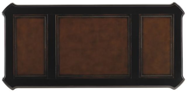 Hooker® Furniture Telluride Black Executive Desk with Leather Panels-1