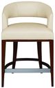 Century® Trading Company Rita Brown/White Counter Stool-1