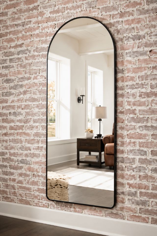 Signature Design by Ashley® Sethall Black Floor Mirror-1