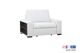 ManWah Sahara Arctic White Power Sliding Chaise Recliner-0