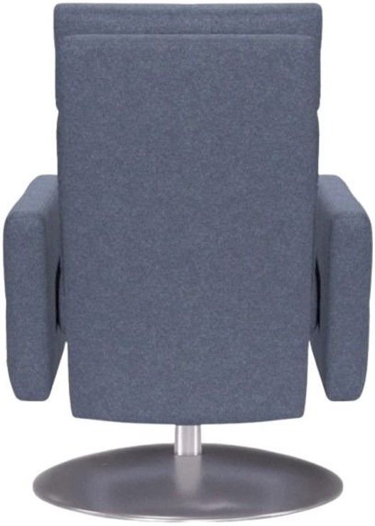 American Leather® Customizable Rainier Fabric Manual Swivel Recliner-3