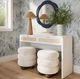 TOV Furniture Patty White 2-Drawer Console Table-1
