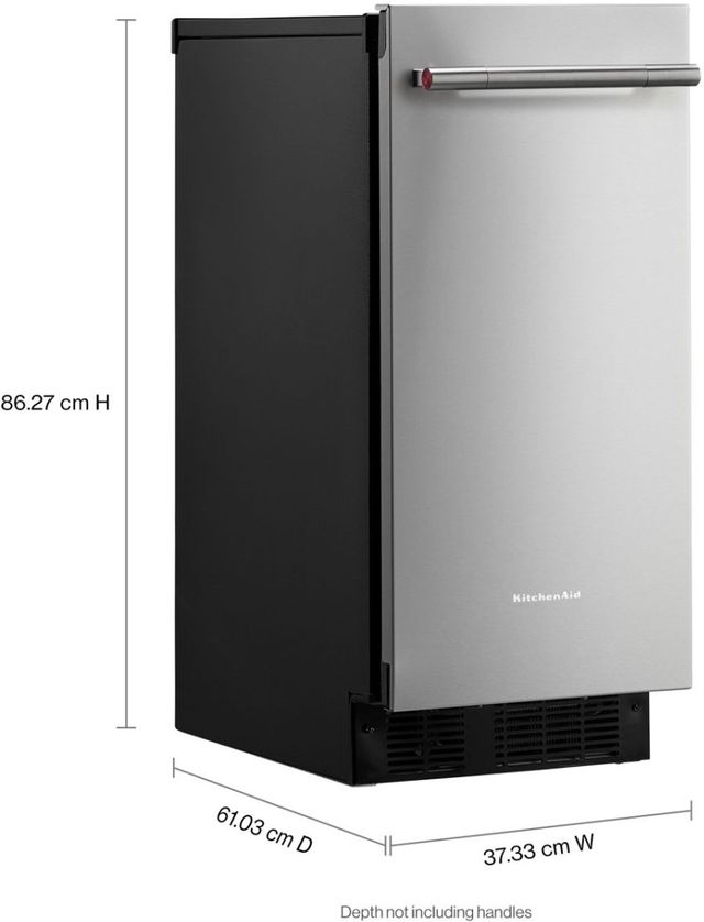 KitchenAid® 18” PrintShield™ Stainless Steel Ice Maker-2