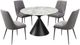 Modus Furniture Winston Stone Top Round Dining Table with Grigio Base-3