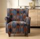 Uttermost® Lainey Rust/Sapphire/Spa Blue Upholstered Armchair-1