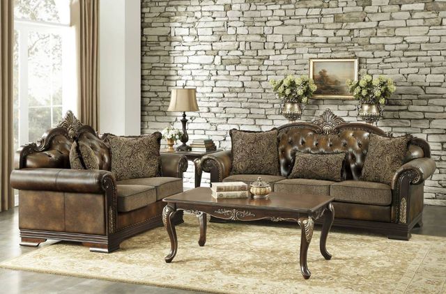 Homelegance® Croydon Dark Cherry Sofa-1