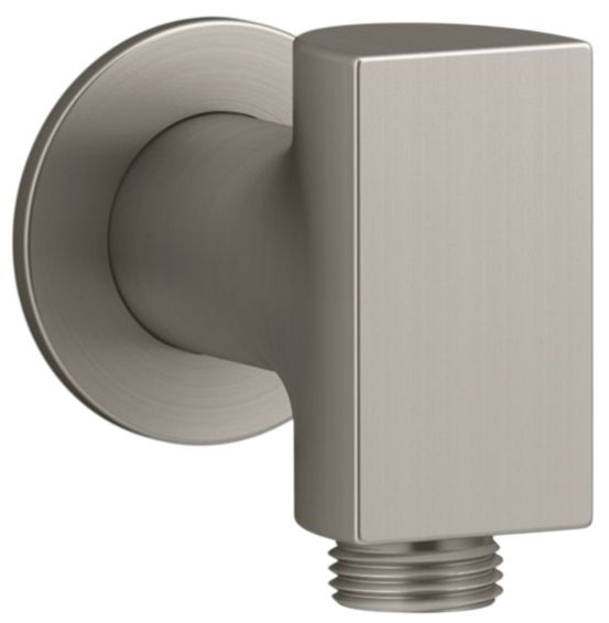 KOHLER® Exhale® Vibrant Brushed Nickel Wall-Mount Supply Elbow-0