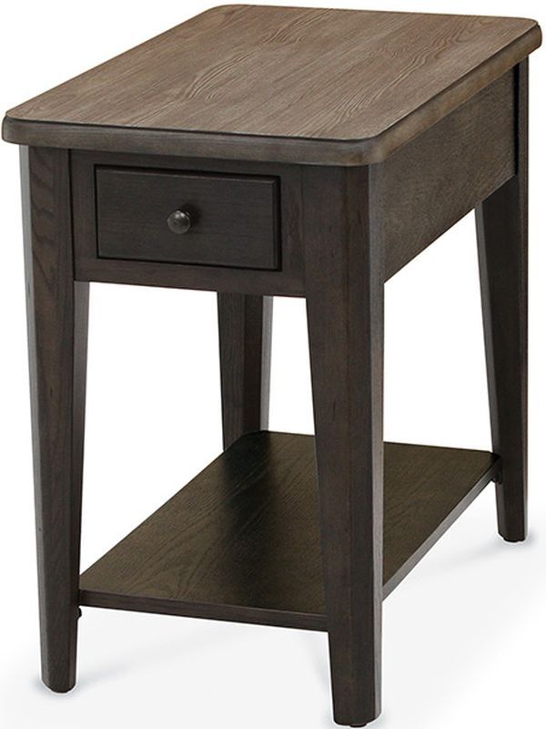 Peters-Revington™ Casual Choices™ Light Gray Chairside Table with Dark Gray Base-1