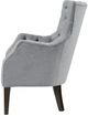 Olliix by Madison Park Grey Hannah Button Tufted Wing Chair-2