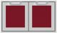 Hestan® AGSD Series 36" Tin Roof Outdoor Double Storage Doors-0