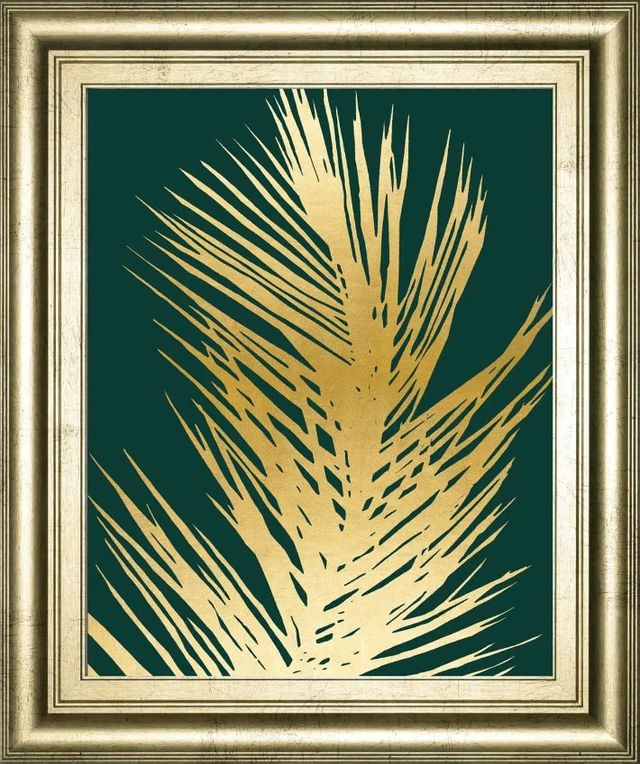 Classy Art Emerald Palms II by Natalie Carpentieri Framed Wall Art-0