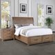 Winners Only® Andria Brown King Storage Sleigh Bed-1
