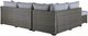 Signature Design by Ashley® Petal Road 4-Piece Gray Aluminum/Fabric Outdoor Conversation Set-4