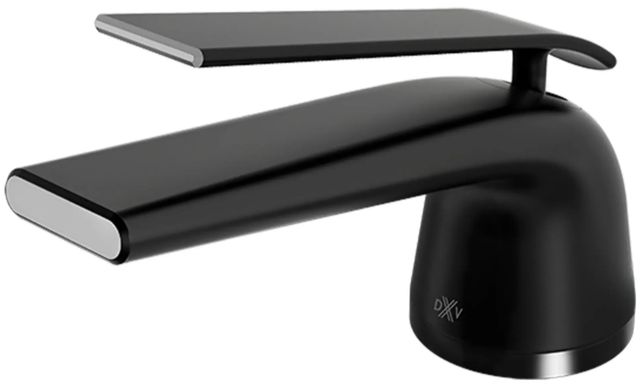 DXV Modulus Matte Black Single Handle Bathroom Faucet with Lever Handle-1