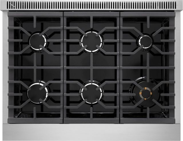 LG SIGNATURE Iconic Collection 36" Stainless Steel Pro Style Gas Range with Dynamic ProBake® Convection and Air Fry-3