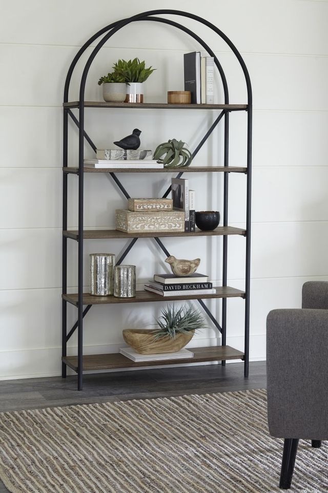Signature Design by Ashley® Galtbury Black/Brown Bookcase-4