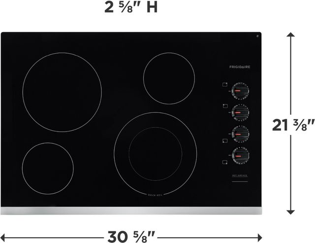 Frigidaire® 30" Stainless Steel Electric Cooktop-1