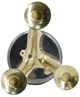 A & B Home Polished Gold Multi Taper Candle Holder-4