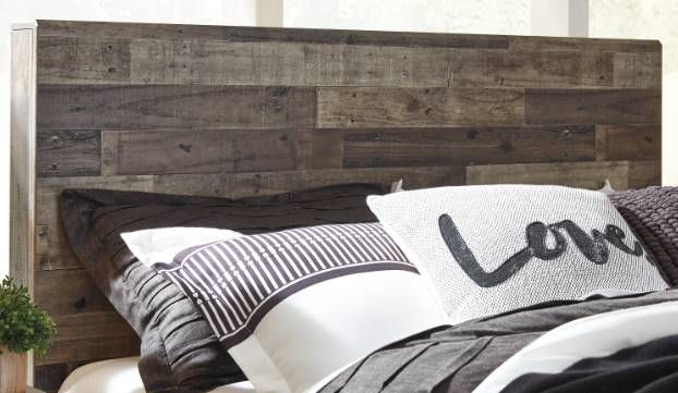 Benchcraft® Derekson 5-Piece Multi Gray Full Panel Headboard Bedroom Set-1