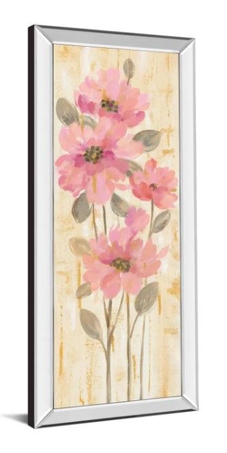 Classy Art Beautiful Garden Stems I by Silvia Vassileva Mirrored Frame Wall Art-1
