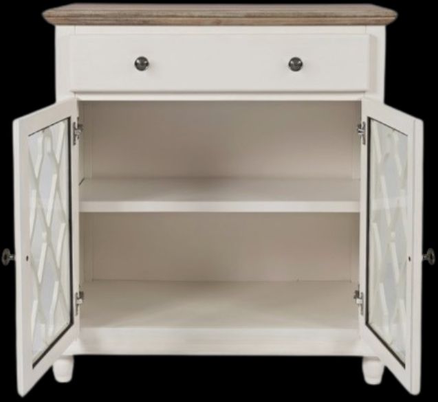 Jofran Inc. Aurora Hills Brushed White 2-Door Accent Chest-2