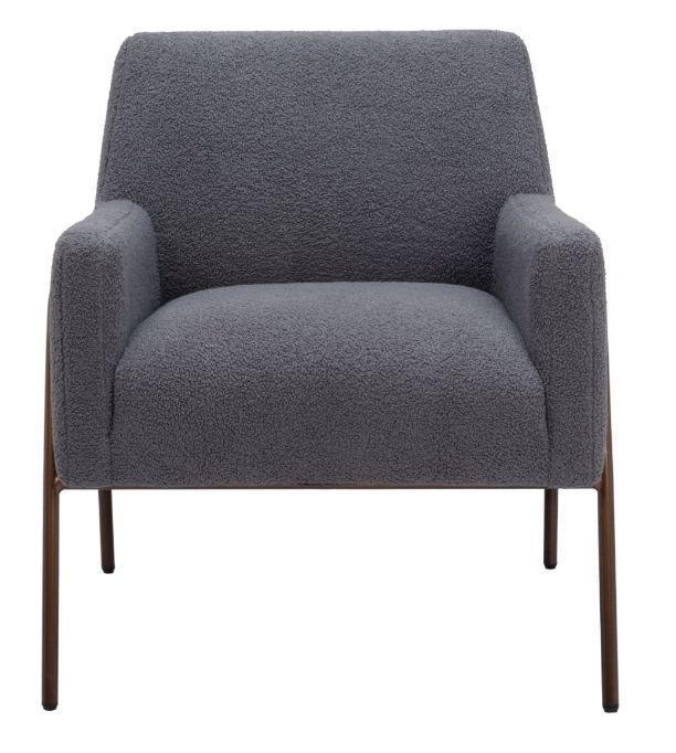 Zuo® Modern Charleston Gray Accent Chair-1