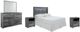 Signature Design by Ashley® Baystorm 5-Piece Gray Full Panel Headboard Bedroom Set-0